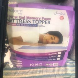 6 Inch Gel Memory Foam Topper King