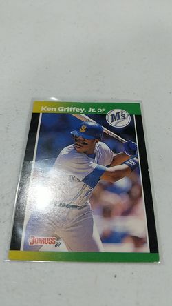 89 donnruss baseball. Ken Griffey Jr rookie card