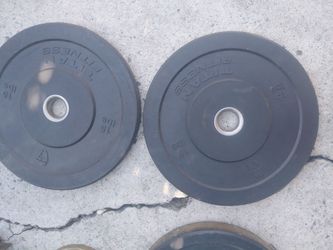 Titan Fitness 15 lb Bumper Plates Pair