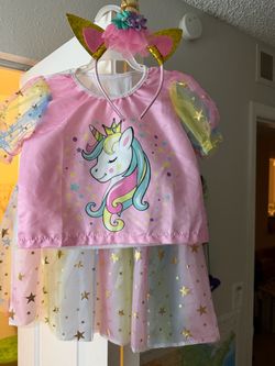 Unicorn costume 3-4 y