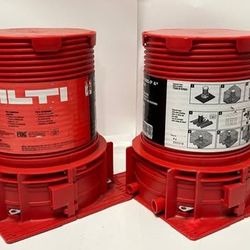 Lot of (2) HILTI CP 680-P 4" Cast-In Firestop Device 8 " Tall