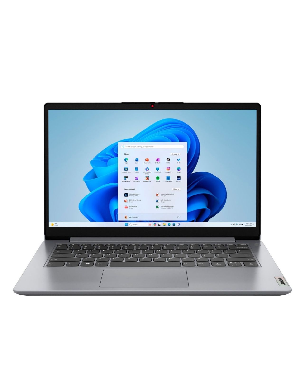 Lenovo - Ideapad 1i 14.0" HD Laptop - Celeron N4020 - 4GB Memory - 64GB eMMC - Cloud Grey