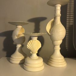 3 She’ll Decor Candle Holders 