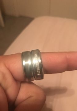 Two tungsten wedding bands