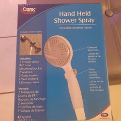 Carex Hand Held Shower Spray kit, 