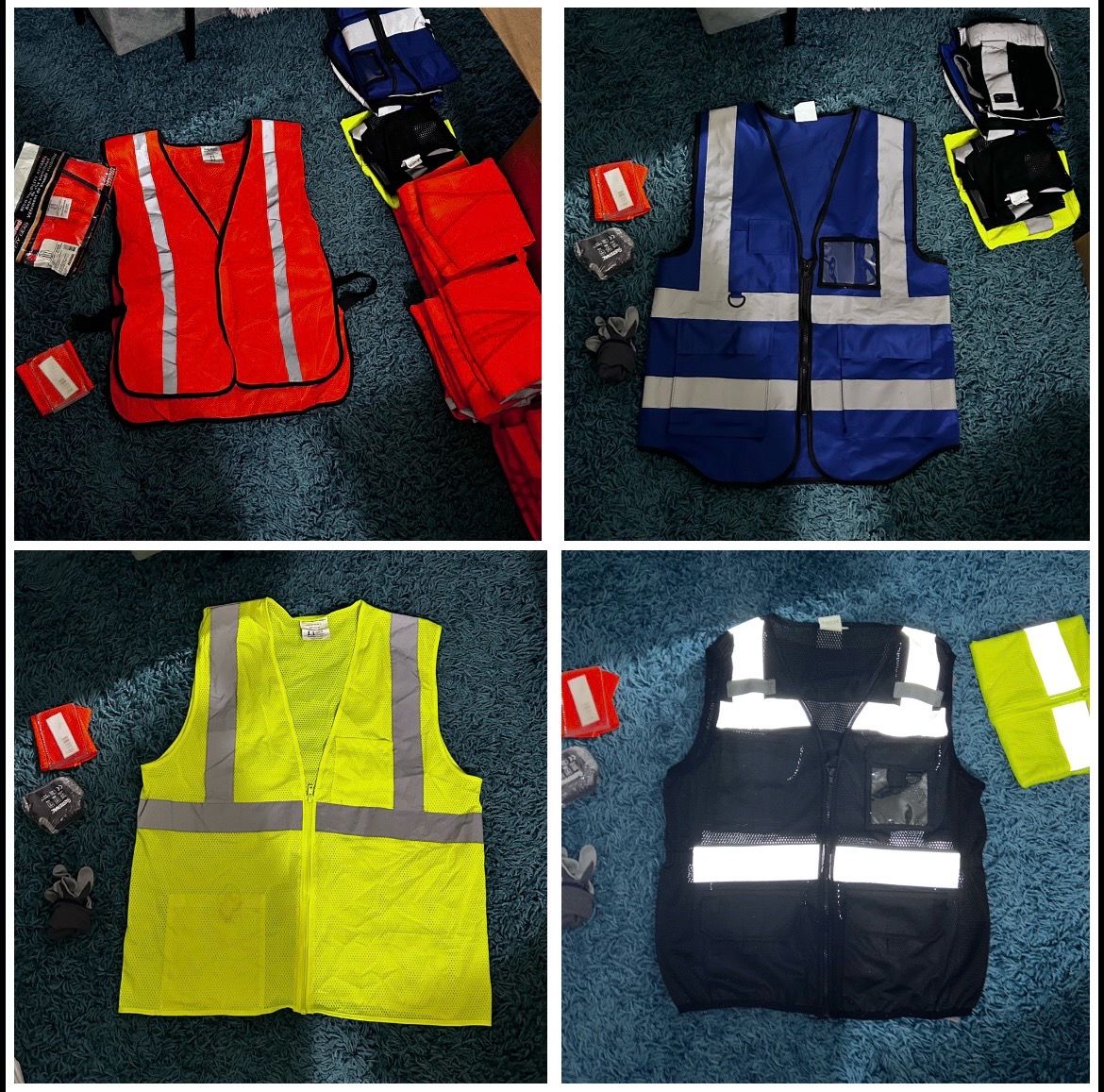 Lot of 32 safety vests