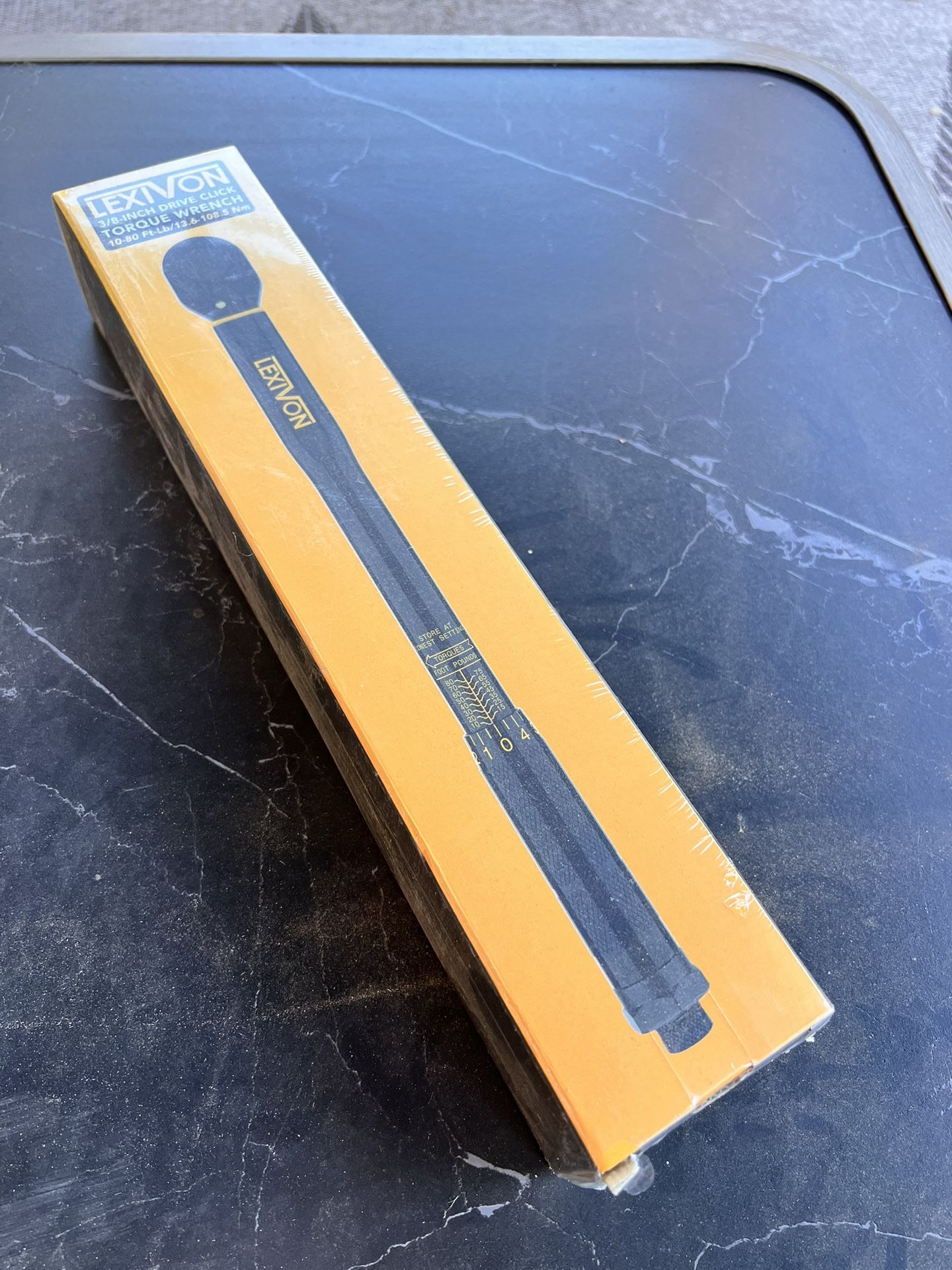 Brand New LEXIVON 3/8-Inch Drive Click Torque Wrench 10~80 Ft-Lb/13.6~108.5 Nm (LX-182)