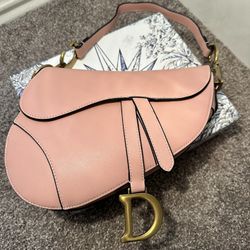 Pink Dior Saddle Bag 