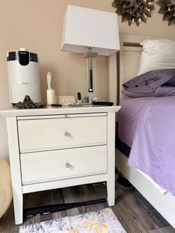 Two Nightstand table + two night lamps