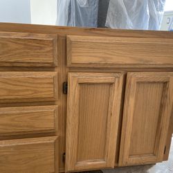 Oak Bath Vanity- 36” Wide