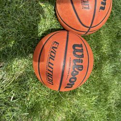 2 Used Wilson Indoor Basketball 