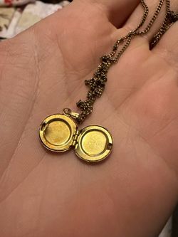 Mid-century floral locket