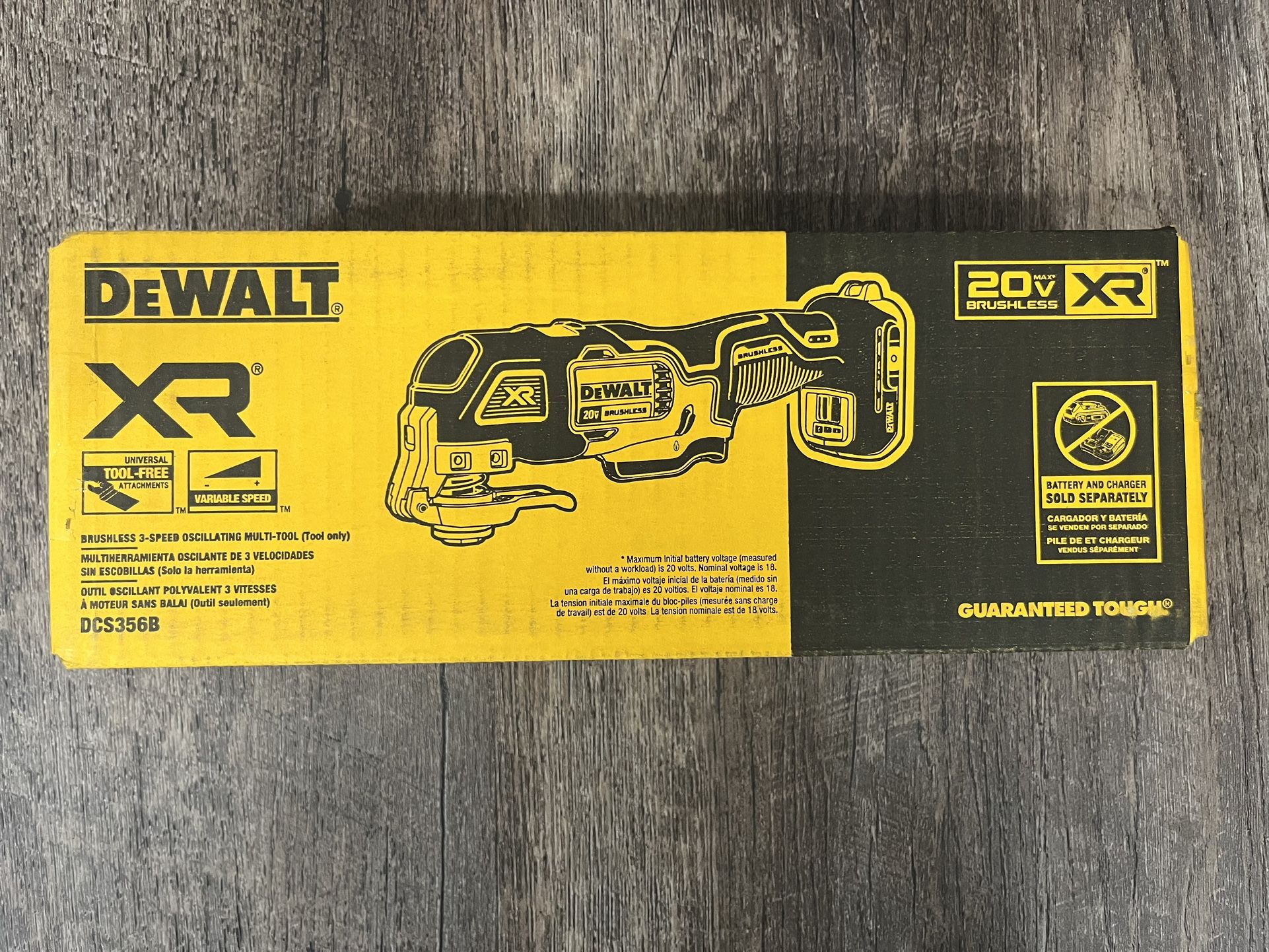 XR 20-volt Max Cordless Brushless Variable speed 4 -Piece Oscillating Multi-Tool