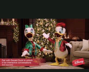 4’ Disney Daisy Duck Animated Interactive Holiday Anomatronic