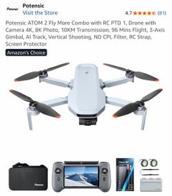 Potensic ATOM 2 4K Drone Fly More Combo