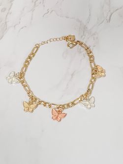 Butterflies Butterfly Bracelet (14k GOLD PLATED)
