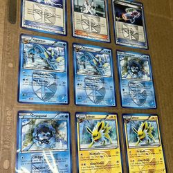 9 English Plasma Freeze Card Lot!