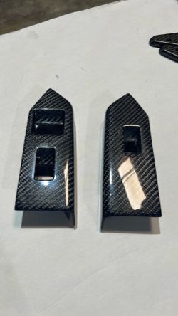 2010-2014 Mustang CONVERTIBLE Carbon Fiber LG126 Window Switch Bezels