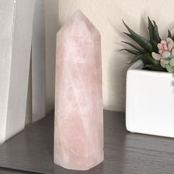 Large Rose Quartz Tower