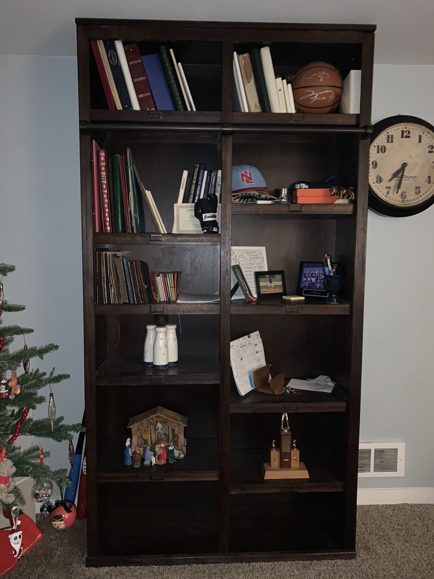 Like new world market library Adjustable shelving Cubby book shelf Bookshelf