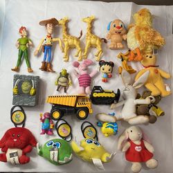 Lot of 21 Vintage Toys Early 90’s And 2000’s Mc Donald’s, Burger King, Other Pre Owned
