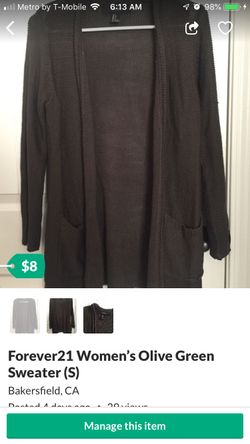 Forever21 Women’s Cardigan (S)