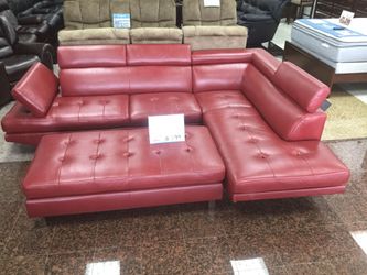 COMFY NEW IBIZA SECTIONAL SOFA AND OTTOMAN SET ON SALE ONLY $699. SAME DAY DELIVERY. NO CREDIT CHECK FINANCING
