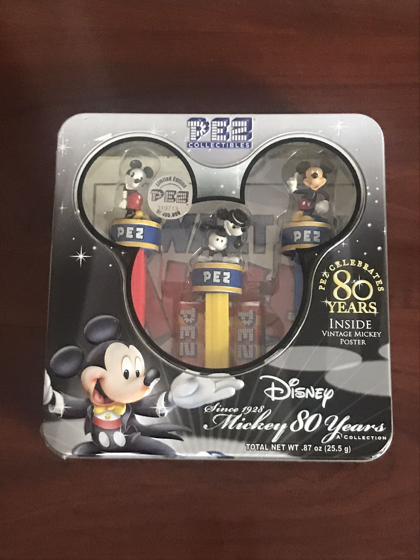 DISNEY PEZ 80 Years Limited Edition Commemorative 3 Pack