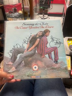 Cher autographed vinyl record