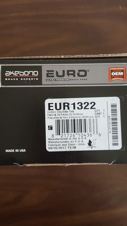 CERAMIC BRAKE PADS FRONT+REAR AKEBONO ULTRA-PREMIUM