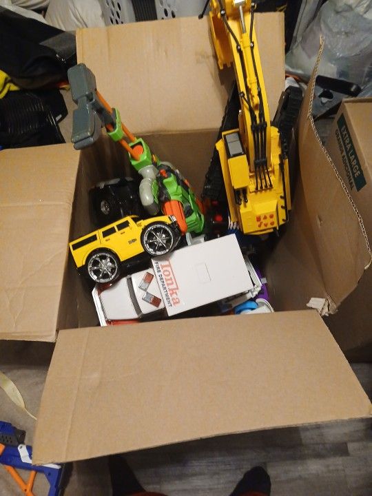 Both Boxes Filled With Toys