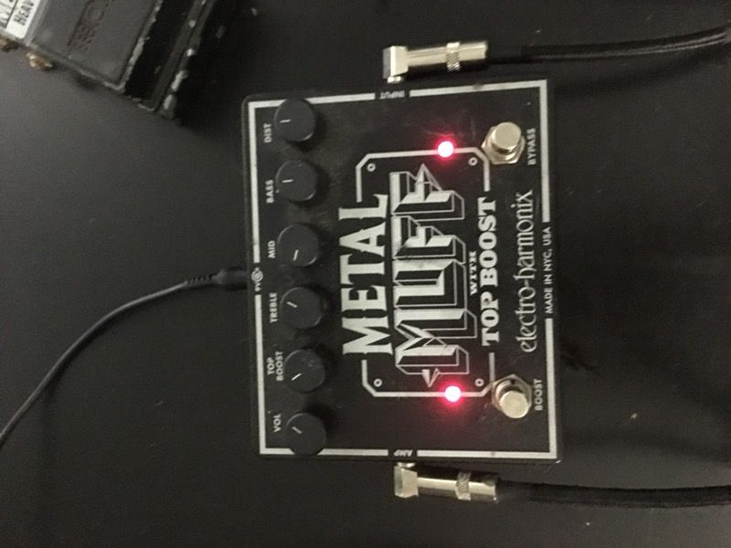Metal muff distortion pedal
