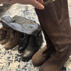 Boots Size 8 Three Pair Used