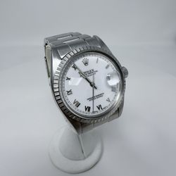 Rolex Datejust 16030 36mm White Roman Dial – 1988 – Oyster 78360 Full Links