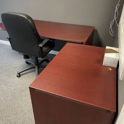 Office furniture ergo chairs, desks, conference desk with outlets on desk, ergo standing auto desk