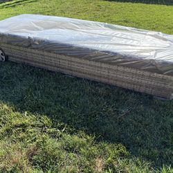 Ash Gray Lounge Chair / Chaise with Charcoal Cushion - New in Box