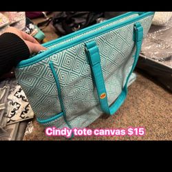 Thirty-one Cindy Tote Canvas Tote Bag 