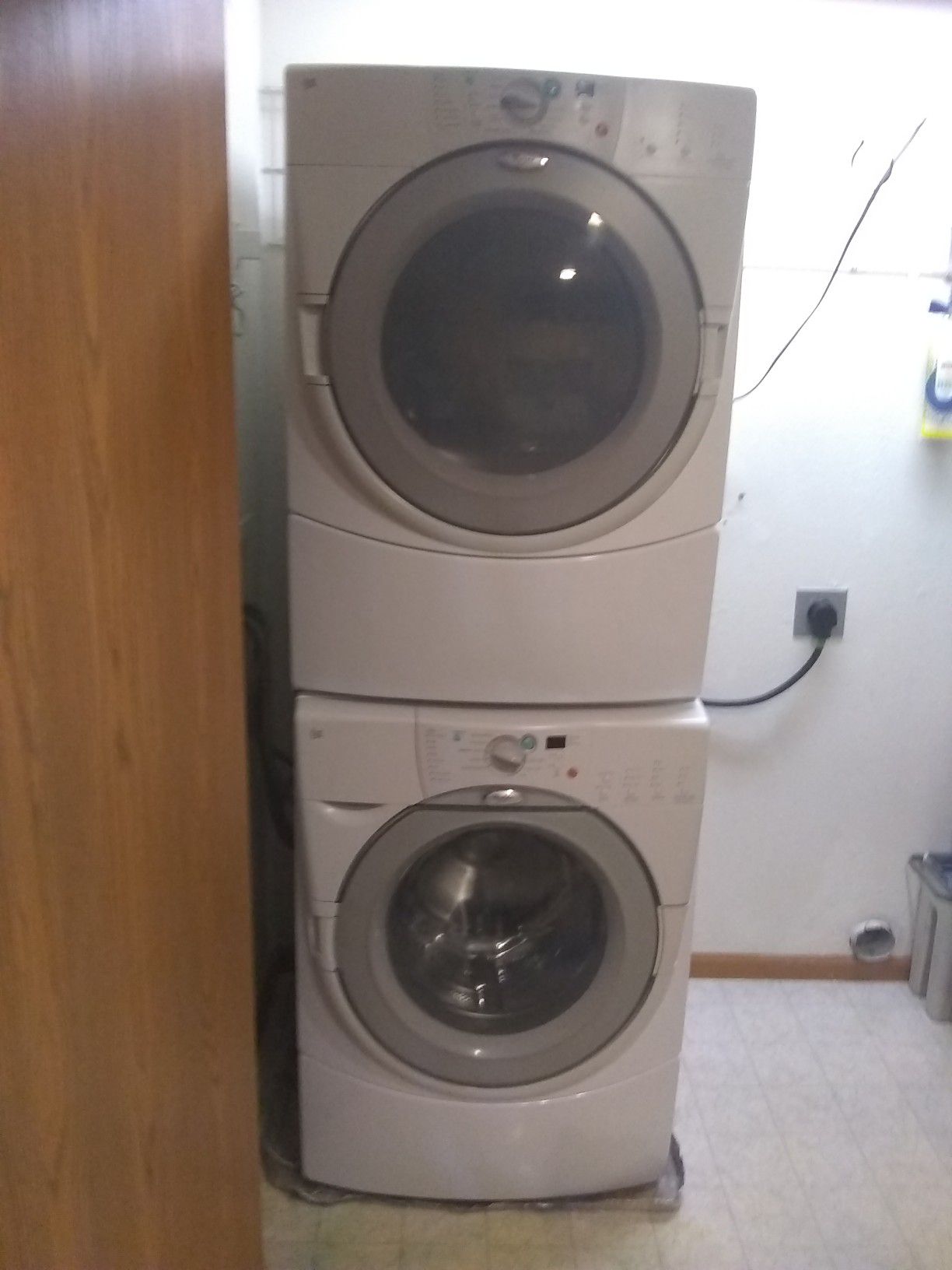 Whirlpool duet front-load dryer and free washer