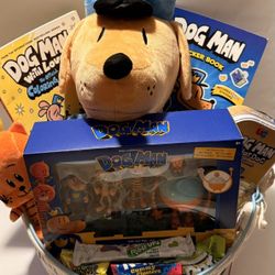 Dog Man Jumbo Easter Basket