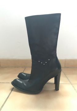 Minelli Boots - Black Leather High Heels