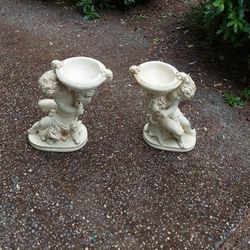 Alexander By Backer Chalkware Cherubs 