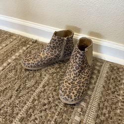 Girls Size 3 Leopard Booties