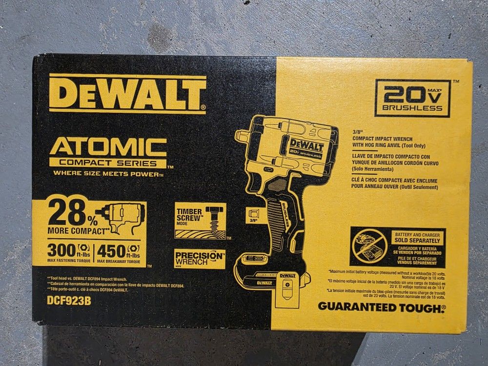 DeWalt 20Volt Brushless Impact Wrench ⅜