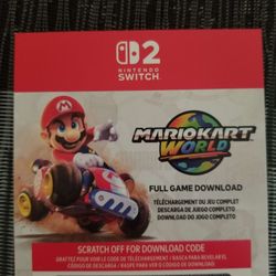 Mario kart world download card - $40 (Spring hill)