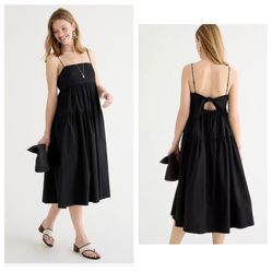 J. Crew New! Poplin Midi Dress