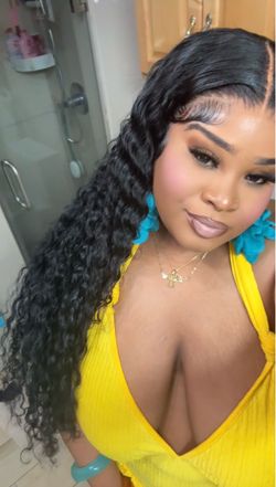 32 inch deep wave wig