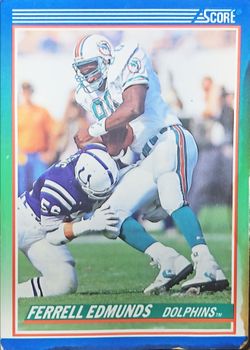 1990 Score #349 Ferrell Edmunds -Dolphins