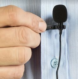 Mini Mobile Karaoke Microphone W/ Clip Styled For  Mobile Interview Recording