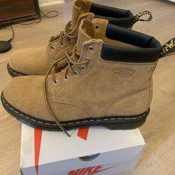 Stussy x Dr. Martins Tan Suede Boots 