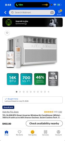 TCL 14,000 BTU Smart Window Air Conditioner
